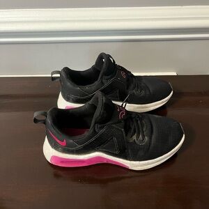 Black and Pink Athletic Sneakers